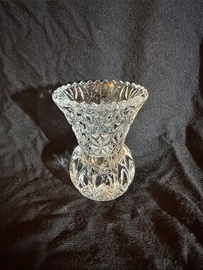 Princess house crystal toothpick holder bud vase